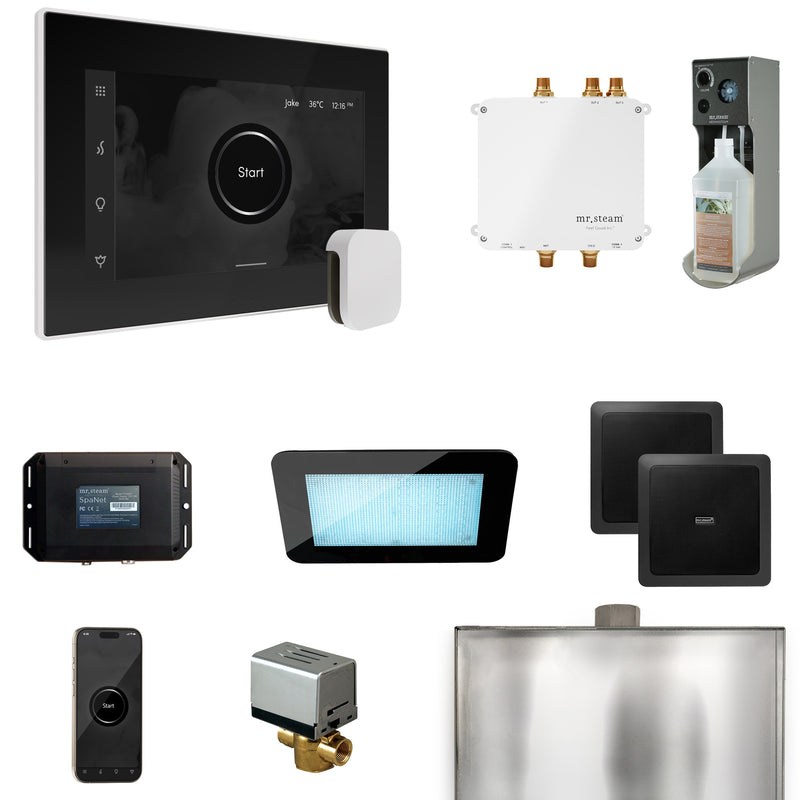 Bliss Steam Shower Control Package with iSteamX Control and Steamhead