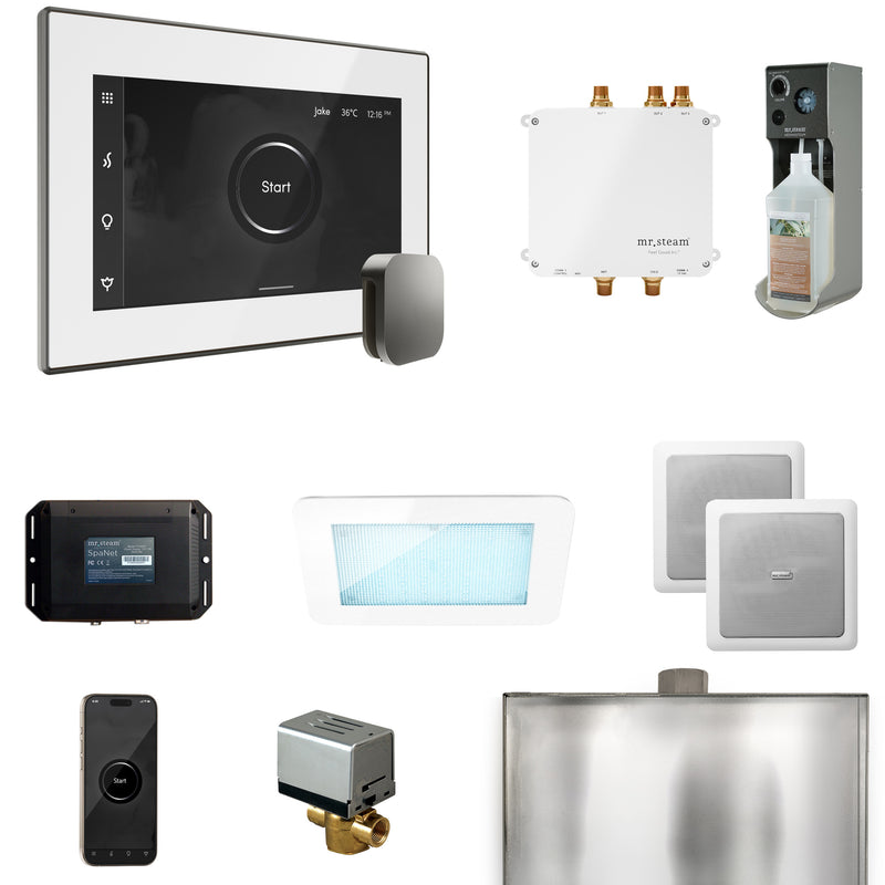 Bliss Steam Shower Control Package with iSteamX Control and Steamhead