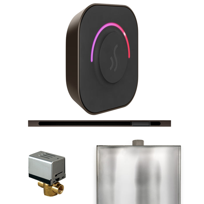 ButlerTouch Steam Shower Control Package with TempoTouch Control and Linear Steamhead