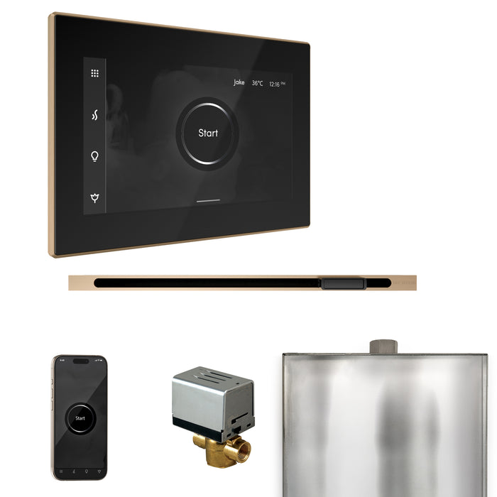 XButler Steam Shower Control Package with iSteamX Control and Linear Steamhead