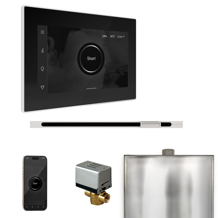 XButler Steam Shower Control Package with iSteamX Control and Linear Steamhead