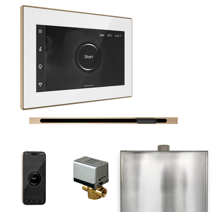 XButler Steam Shower Control Package with iSteamX Control and Linear Steamhead