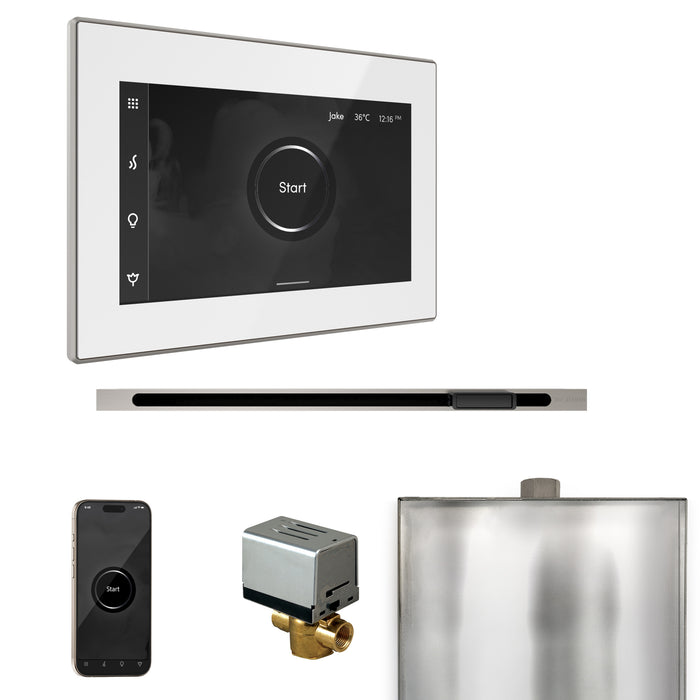 XButler Steam Shower Control Package with iSteamX Control and Linear Steamhead