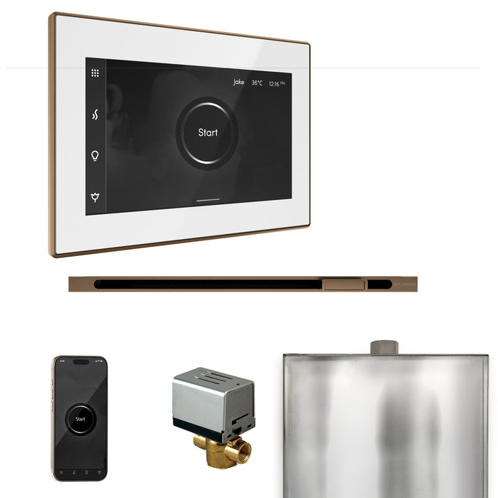 XButler Steam Shower Control Package with iSteamX Control and Linear Steamhead
