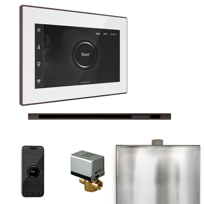 XButler Steam Shower Control Package with iSteamX Control and Linear Steamhead