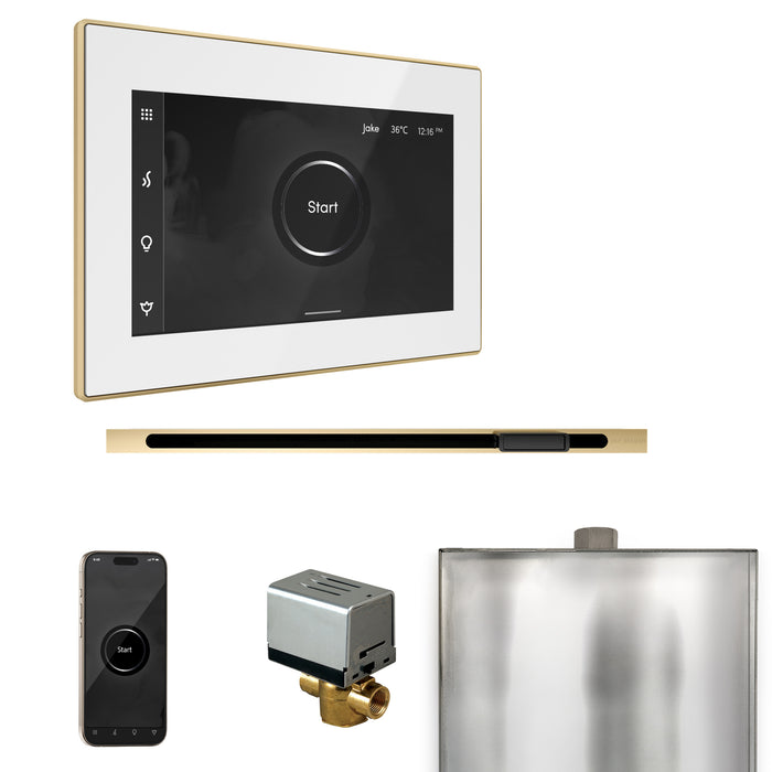 XButler Steam Shower Control Package with iSteamX Control and Linear Steamhead