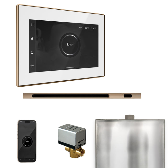 XButler Steam Shower Control Package with iSteamX Control and Linear Steamhead