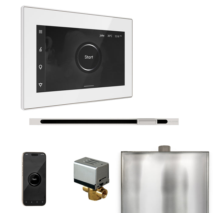 XButler Steam Shower Control Package with iSteamX Control and Linear Steamhead