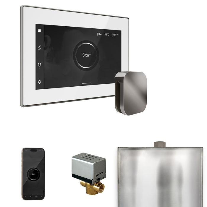 XButler Steam Shower Control Package with iSteamX Control and Linear Steamhead