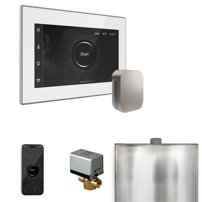XButler Steam Shower Control Package with iSteamX Control and Linear Steamhead