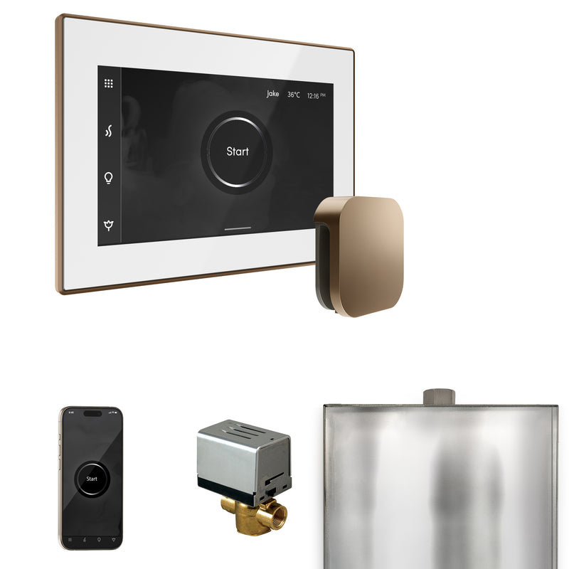 XButler Steam Shower Control Package with iSteamX Control and Linear Steamhead