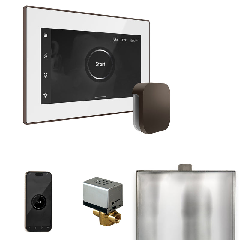 XButler Steam Shower Control Package with iSteamX Control and Linear Steamhead