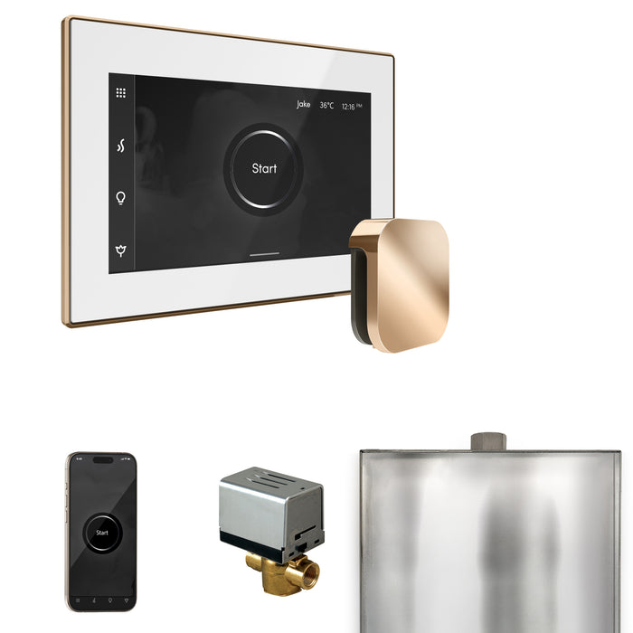 XButler Steam Shower Control Package with iSteamX Control and Linear Steamhead