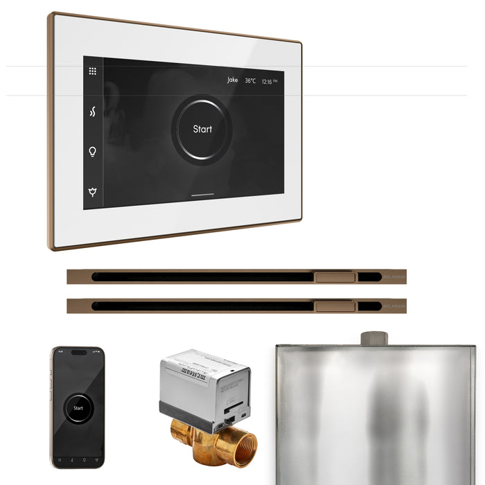 XButler Max Steam Shower Control Package with iSteamX Control and Linear Steamhead
