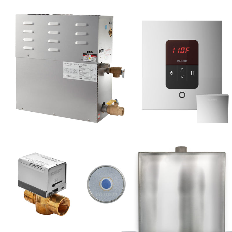 CT 9 kW (9000 W) Steam Shower Generator Package with Square iTempo