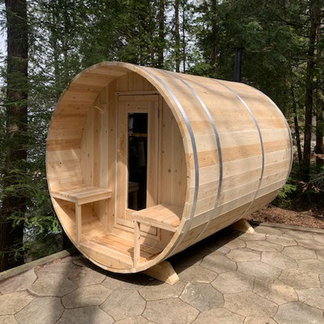 Dundalk CT Serenity Barrel Sauna w/Narvi NC 16 stove