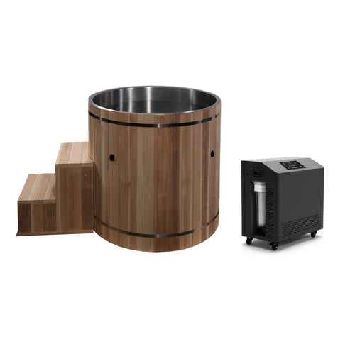 Dynamic Cold Therapy Barrel 304 Stainless Steel Cold Plunge with Chiller