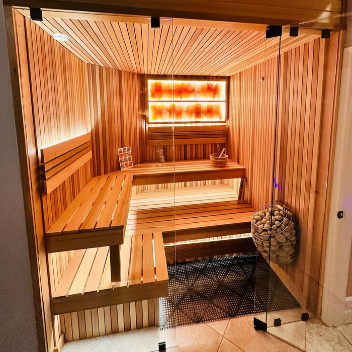 HUUM DROP Series 7.5kW Sauna Heater Package - UKU WiFi Black