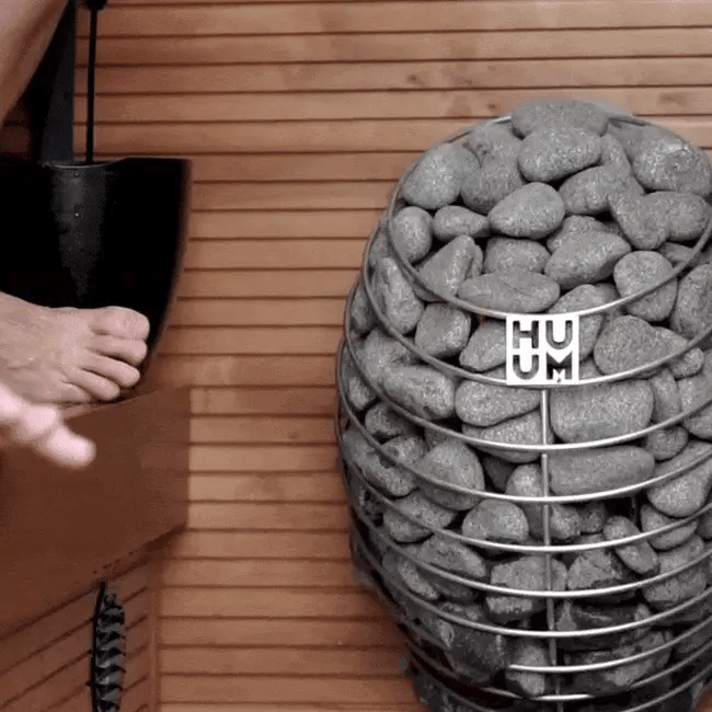 HUUM DROP Series 7.5kW Sauna Heater Package - UKU WiFi Black