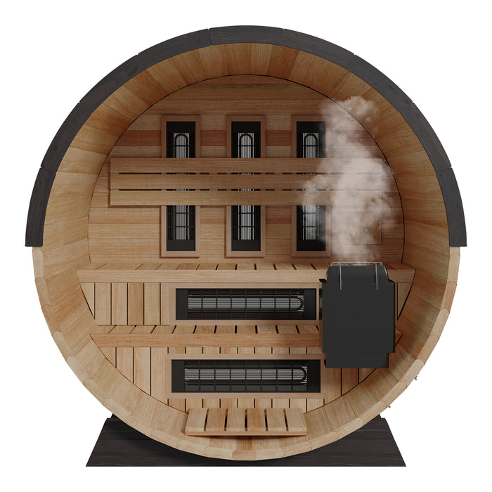 Finnmark Thermo-Aspen Combination Barrel Sauna FD-7