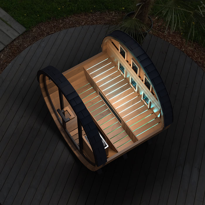 Finnmark Cedar Combination Barrel Sauna FD-6