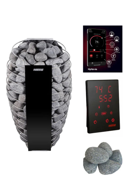 Harvia Spirit SP90e Xenia Controller with Stones