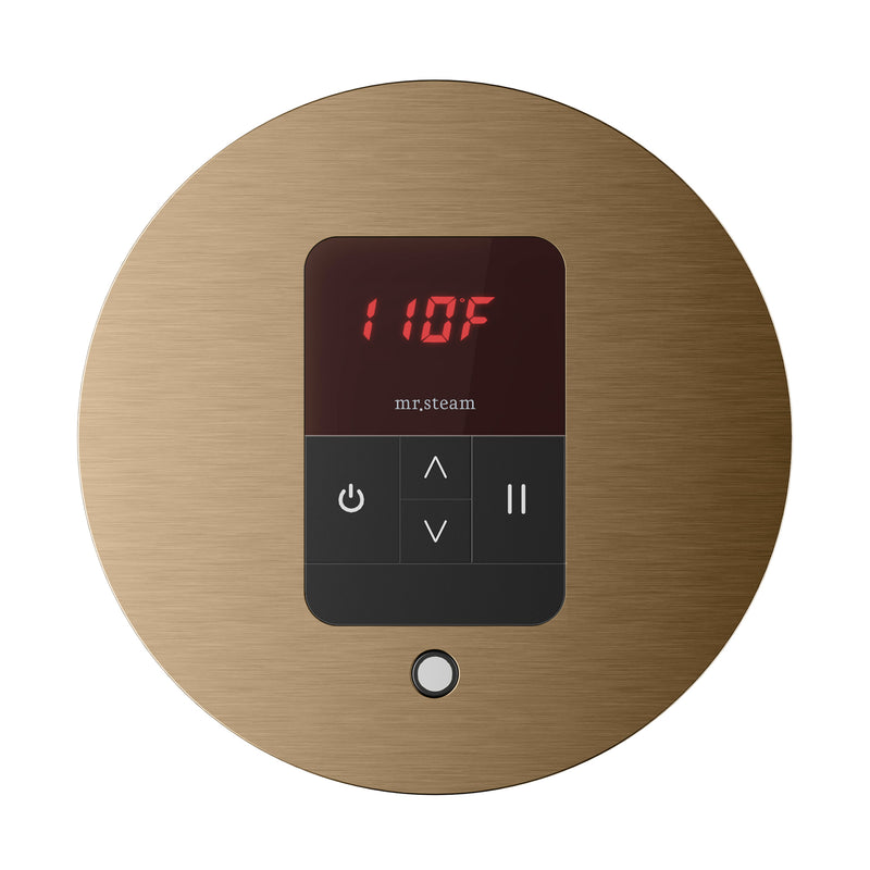 iTempo Round Steam Shower Control and Steamhead