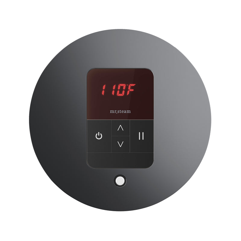iTempo Round Steam Shower Control and Steamhead