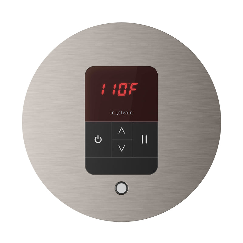 iTempo Round Steam Shower Control and Steamhead