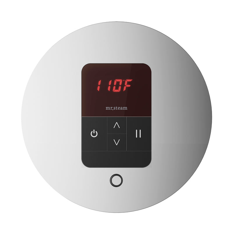 iTempo Round Steam Shower Control and Steamhead