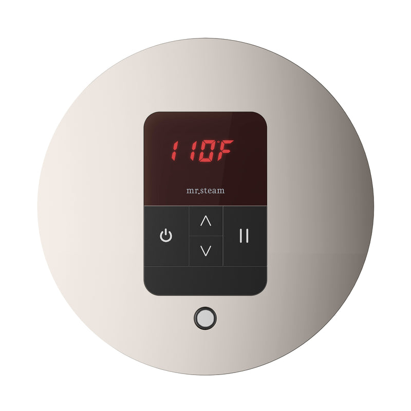 iTempo Round Steam Shower Control and Steamhead
