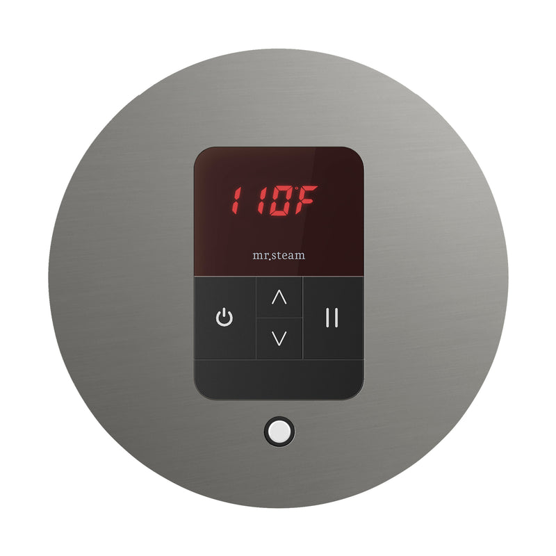 iTempo Round Steam Shower Control and Steamhead