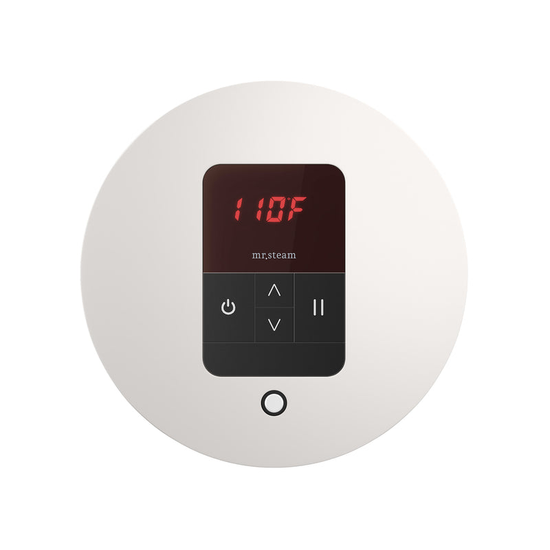 iTempo Round Steam Shower Control and Steamhead