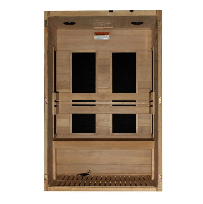 (New 2026 Model) Dynamic "Lucca" 2 Person Low EMF FAR IR Sauna (DYN-6215-05)