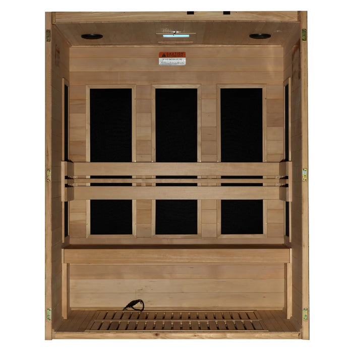 (New 2026 Model) Dynamic "Toscana" 3 Person Low EMF FAR IR Sauna (DYN-6315-05)