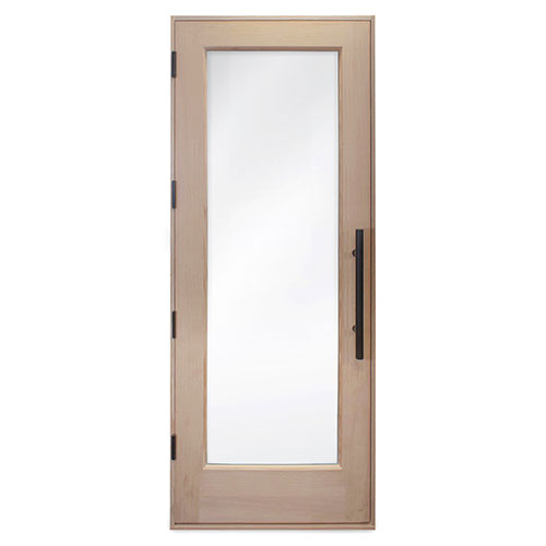 ProSaunas Prehung Solid Wood Sauna Door with Insulated Glass 30x80