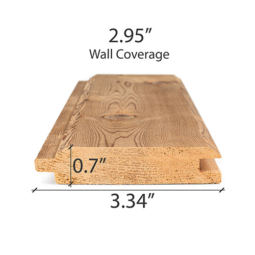 ProSaunas Sauna Wood, Select Tight Knot, Tongue & Groove, V-Joint on 2 Edges of the Smooth Face, Wall Material