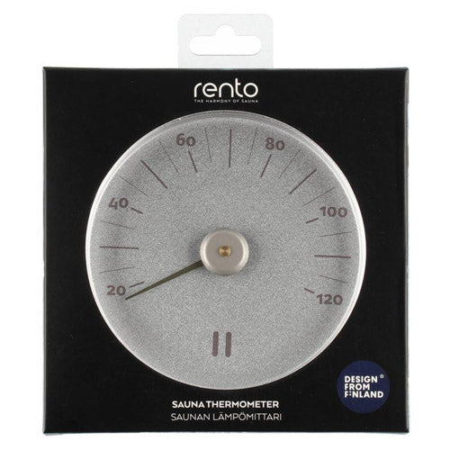 Rento Sauna, Thermometer, Celsius, Round, Aluminum