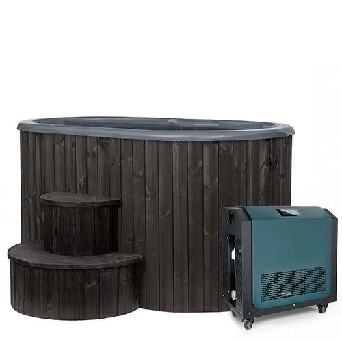 SaunaLife Model S2NC and S2BC Package 2-Person Immersion Tub and Combination Water Chiller/Heater