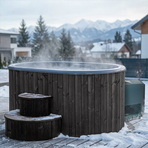 SaunaLife Model S2NC and S2BC Package 2-Person Immersion Tub and Combination Water Chiller/Heater