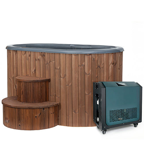 SaunaLife Model S2NC and S2BC Package 2-Person Immersion Tub and Combination Water Chiller/Heater