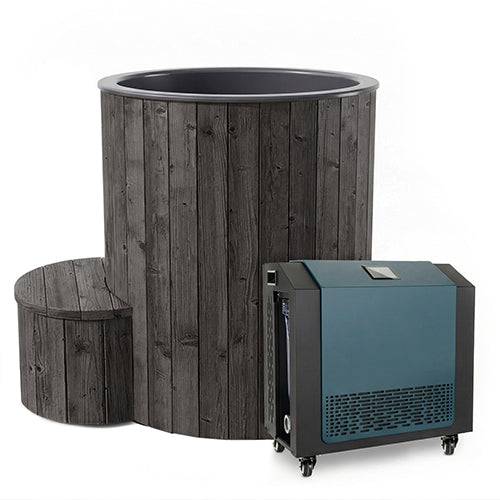 SaunaLife Model S1NC and S1BC Package 1-Person Immersion Tub and Combination Water Chiller/Heater