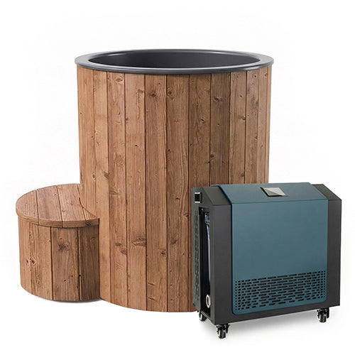 SaunaLife Model S1NC and S1BC Package 1-Person Immersion Tub and Combination Water Chiller/Heater