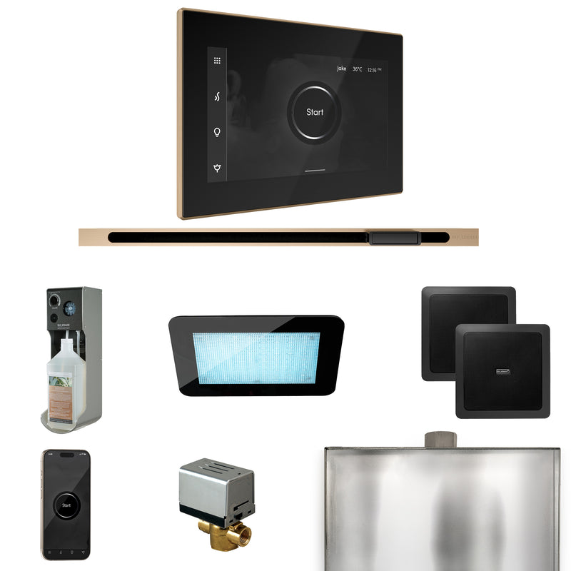 XDream Steam Shower Control Package with iSteamX Control and Linear Steamhead