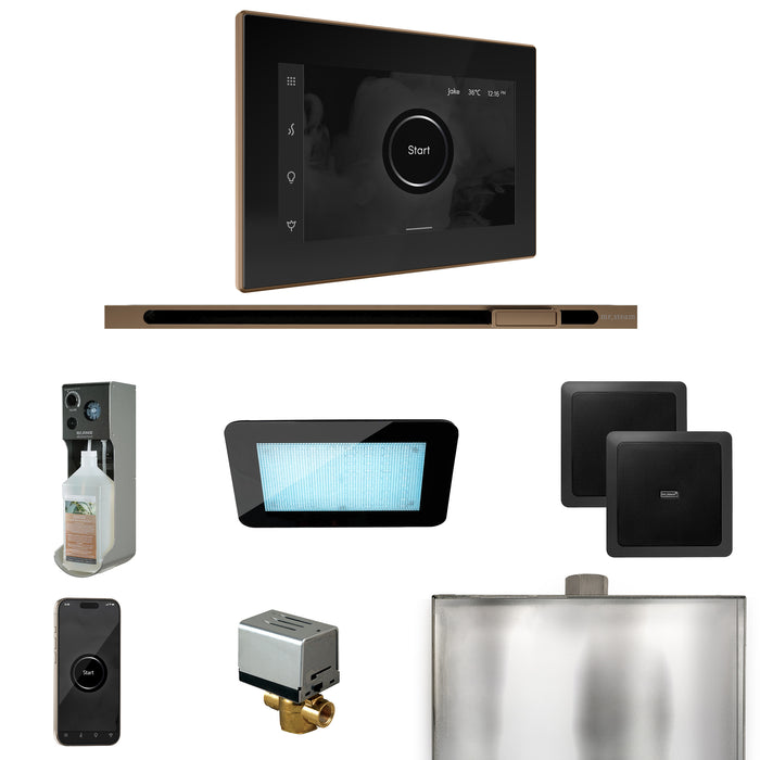 XDream Steam Shower Control Package with iSteamX Control and Linear Steamhead