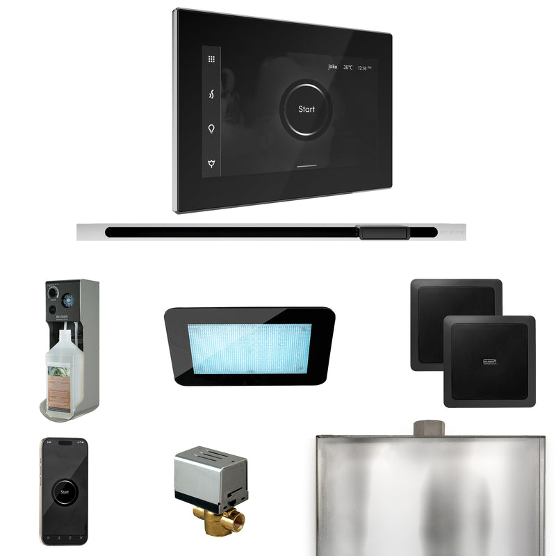 XDream Steam Shower Control Package with iSteamX Control and Linear Steamhead