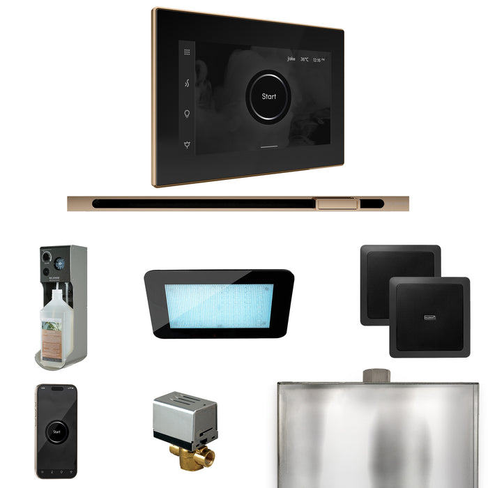 XDream Steam Shower Control Package with iSteamX Control and Linear Steamhead