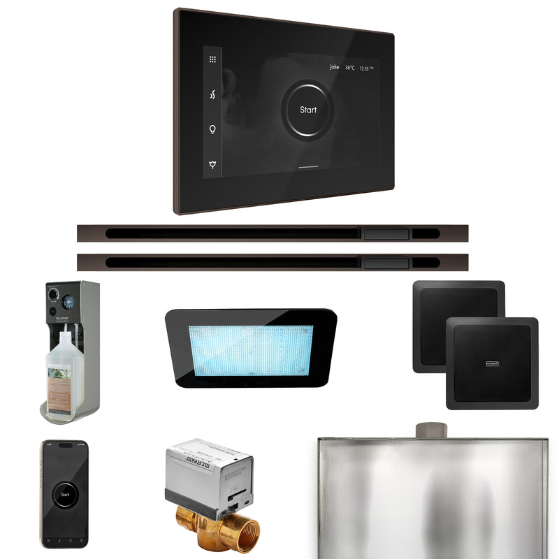 XDream Max Steam Shower Control Package with iSteamX Control and Linear Steamhead