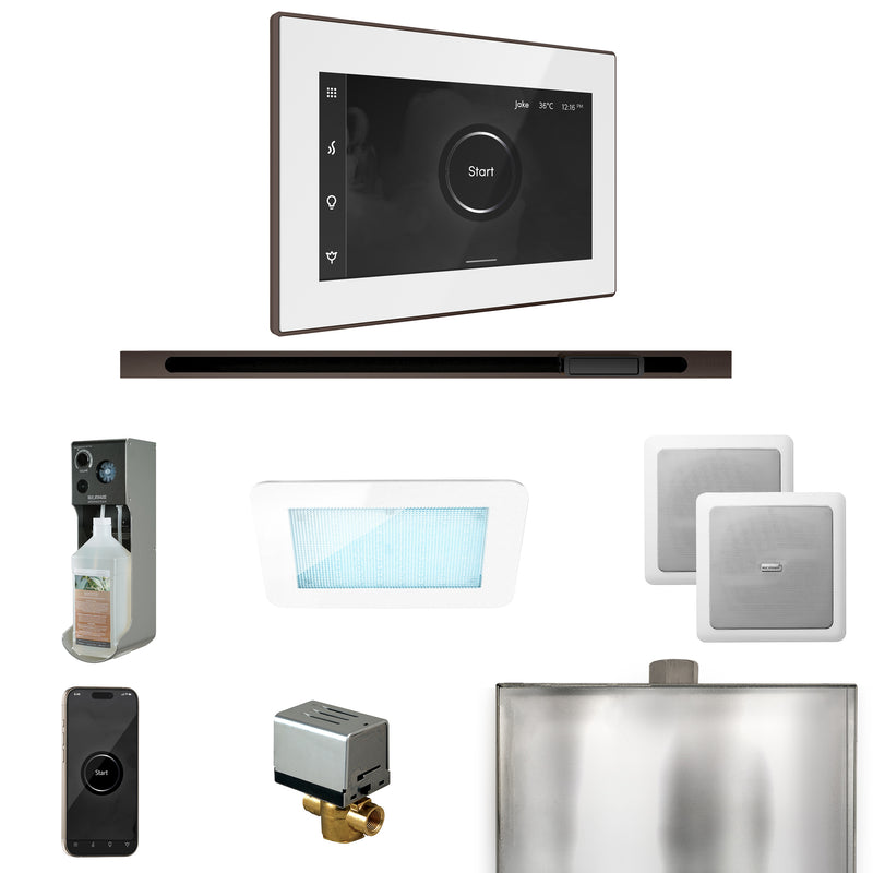 XDream Steam Shower Control Package with iSteamX Control and Linear Steamhead