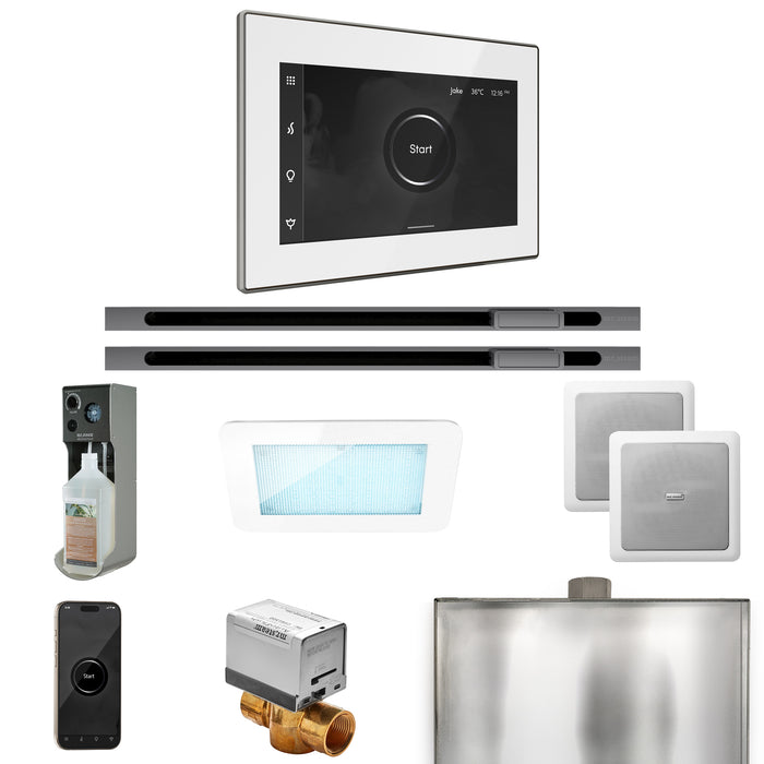 XDream Max Steam Shower Control Package with iSteamX Control and Linear Steamhead